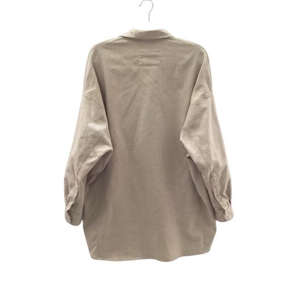 Frank & Eileen McLoghlin Utility Jacket In Natural Size XS Small Italian Brushed - Picture 6 of 12